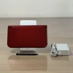 7-040【美品】Newニンテンドー3DS LL メタリックレッド 下IPS