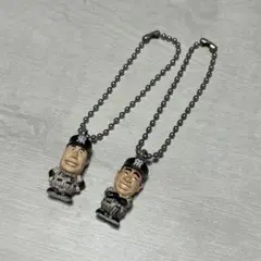阪神タイガース　当時品　レトロキーホルダー　2点セット　田淵　星野