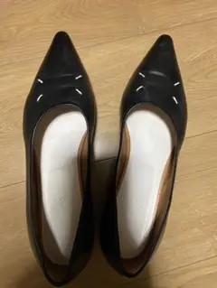 マルジェラ Kiki パンプス フラットシューズ 黒
