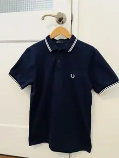 美品 FRED PERRY フレッドペリー ネイビー 紺 ポロシャツ M