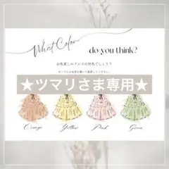 ★ツマリさま専用★ ドレス色当てクイズ 投票用紙 ドレスあて 結婚式