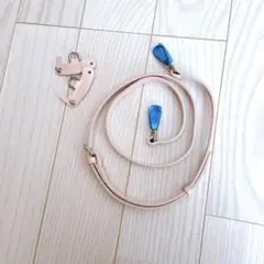 ★レザー ショルダーベルト ベビーピンク シルバー金具 バッグ 交換ベルト 春
