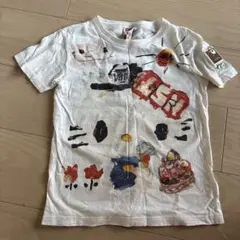 カラフル手描きイラスト Tシャツ 130cm