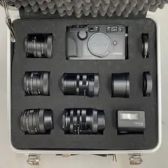 Contax G2 フルセット レンズ、ストロボ、革ケース、高級ストラップほか Contax G2 フルセット レンズ、ストロボ、革ケース、高級