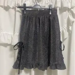 【レア】アンクルージュ　シルバーラメスカート