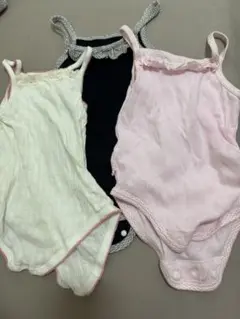 ベビー肌着 3点セット フリル付き