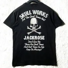 JACKROSE×SKULL WORKS★スカル刺繍ワッペン Tシャツ 黒 5