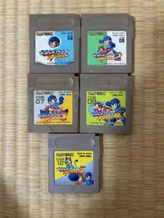 ロックマンワールド　1,2,3,4,5セット　ゲームボーイソフト