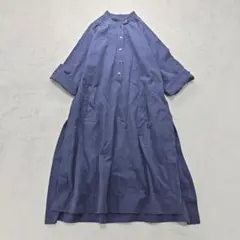 ロワズィール　LOISIR　2way袖ワンピース　バンドカラー　F