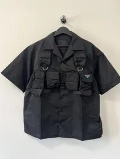 PRADA プラダ ブラックポケット付きシャツ新品同様