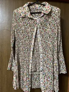 レトロ　ロングシャツとインナー