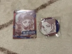 ブルーロック 原作絵 缶バッジ カード セット 糸師冴