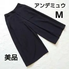 【美品】Andemiu アンデミュウ 黒　ワイドパンツ M