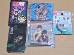 幽遊白書 ミニ缶 アクリルコースター マステ 幽助 桑原 蔵馬 飛影 4種セット