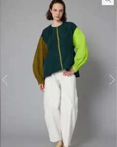 HeRIN.CYE，ヘリンドットサイ　 ミリタリーブルゾン　カーキ HeRIN.CYE，ヘリンドットサイ ミリタリーブルゾン カーキ