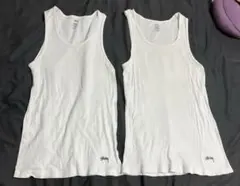 Stussy ホワイト タンクトップ 2枚