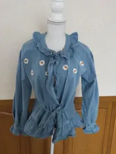 ピンクハウス お花 刺繍 ブラウス フリル