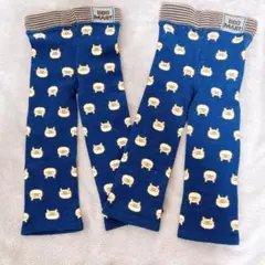 美品　BOO MART ネイビー 豚柄 レギンス 95㎝　双子