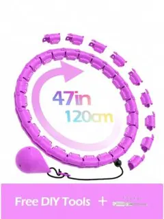 成人用重量付きフラフープ、女性と初心者向けエクササイズフラフープ ACE3