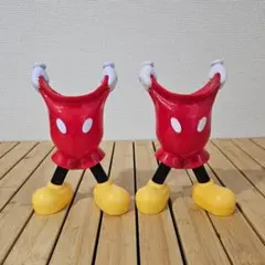 ミッキーマウスグッズ2点セット メイク道具／小物入れ／ペン立て／フラワーチューブ
