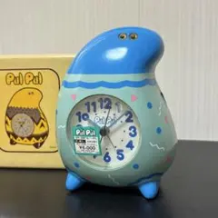 SEIKO おしゃべり目覚まし時計 PulPul 振動式 昭和レトロ 青 ブルー