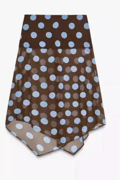 【完売品】新品　ZARA ドット柄　アシンメトリースカート