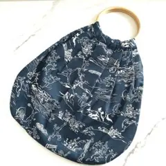鳥獣戯画 リンググラニーバッグ グラニーバッグ 和柄 うさぎ かえる
