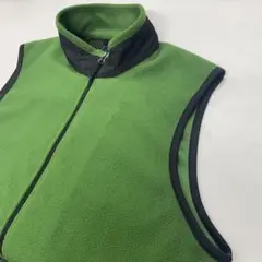 【美品】CHAPS フリースベスト グリーン メンズXL