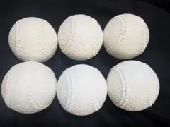 ホワイト軟式ボール 6個セット　M号