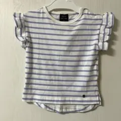 新品未使用タグ付き　petit main ボーダーTシャツ　90