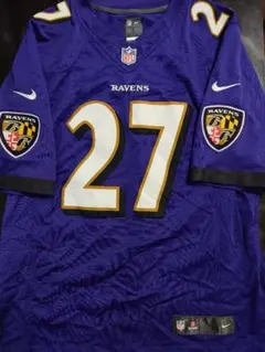 【NIKE NFL RAVENS RICE 27】 ユニ(Lサイズ)