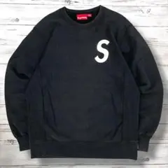 SUPREME シュプリーム スウェット デカロゴ ブラック L 1221
