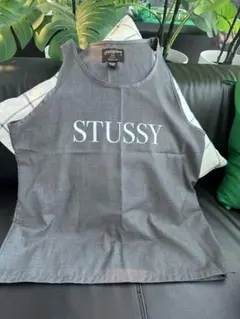 STUSSY グレー タンクトップ M
