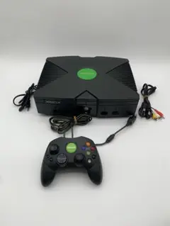 動作品 Microsoft XBOX 黒 本体 初代 初期型 マイクロソフト