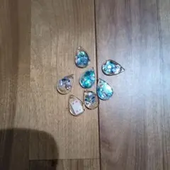 水滴型樹脂チャーム8個セット