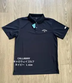 新品 CALLAWAY キャロウェイゴルフ ポロシャツ ネイビー L