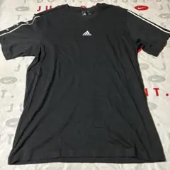 新品 アディダス adidas メンズ・コットン半袖Tシャツ L 黒