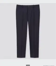 UNIQLO EZYアンクルパンツ　丈標準　ネイビー　紺　M
