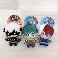 僕のヒーローアカデミア　Chibiぬいマスコット　緑谷出久　爆豪勝己　轟焦凍