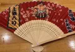 相撲力士デザイン 扇子