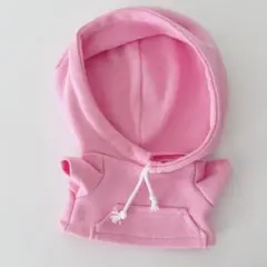 15cm ぬい服 ピンクパーカー