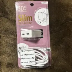 30W Type-C充電器 1.2mケーブル付き