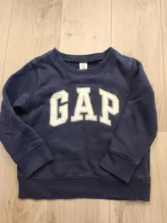 【お値引き可】GAP ネイビー ロゴ トレーナー 3歳