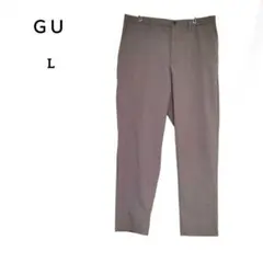 GU ジーユー　 イージーアンクルパンツ Ｌ　ブラウン　メンズ ウエストゴム