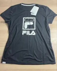 FILA ドライTシャツ 黒　吸水速乾・UVカット　LLサイズ