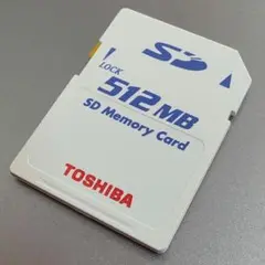 TOSHIBA SDメモリーカード 512MB 開封済み未使用