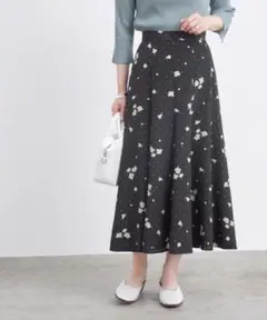 ✴︎✴︎ADAM ET ROPE ミモレ丈スカート　黒　36✴︎✴︎