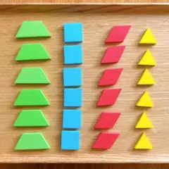 廃番品◆考える力を育てる！マグネットパズル24ピース　タングラム家庭保育園キララ