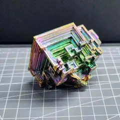 絶品　ビスマス結晶　ビスマス晶簇 155g【レインボーファクトリー】