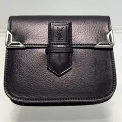 ✨美品✨サンローラン 小銭入れ レザー ネイビー コインケース カサンドラ